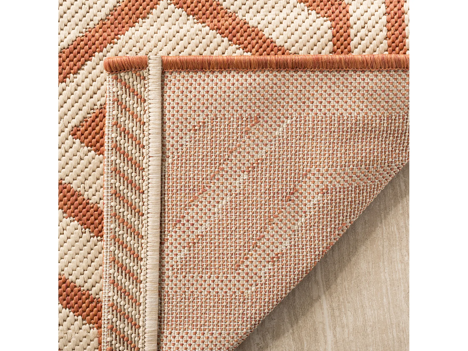 Tapis Neutre/Orange 160 X 231 cm - Samos