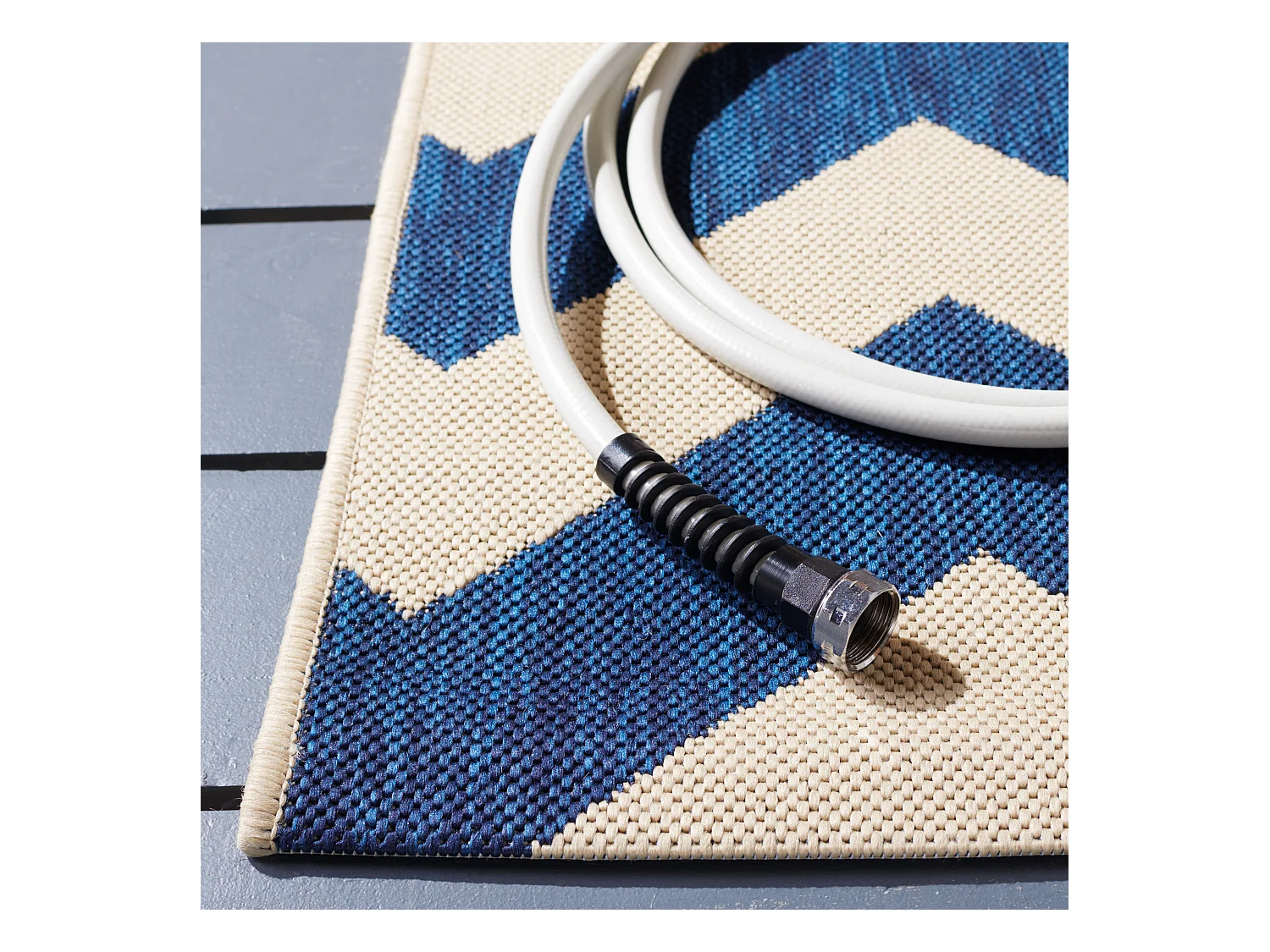 Tapis Bleu Marine/Neutre 201 X 290 cm - Chelsea