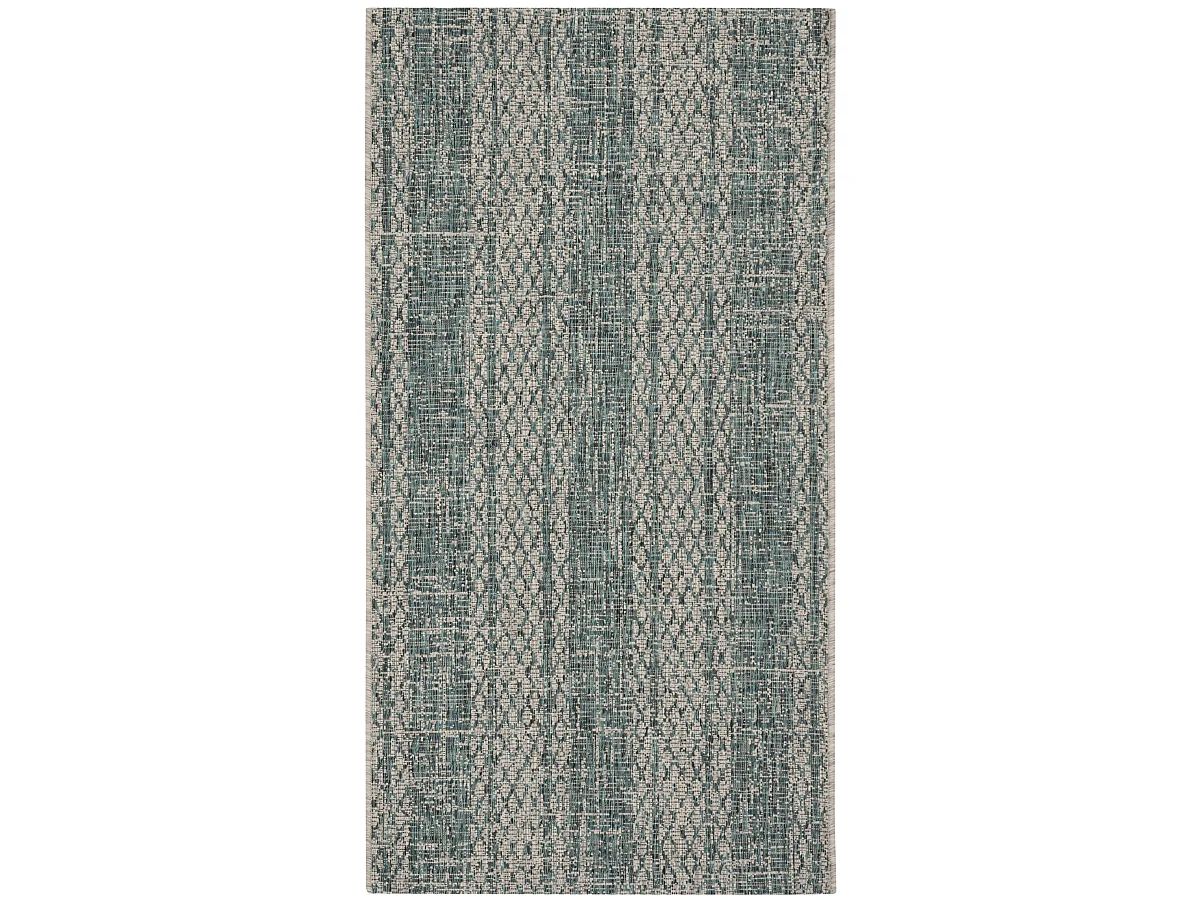 Tapis Gris/Bleu 122 X 170 cm - Rafal