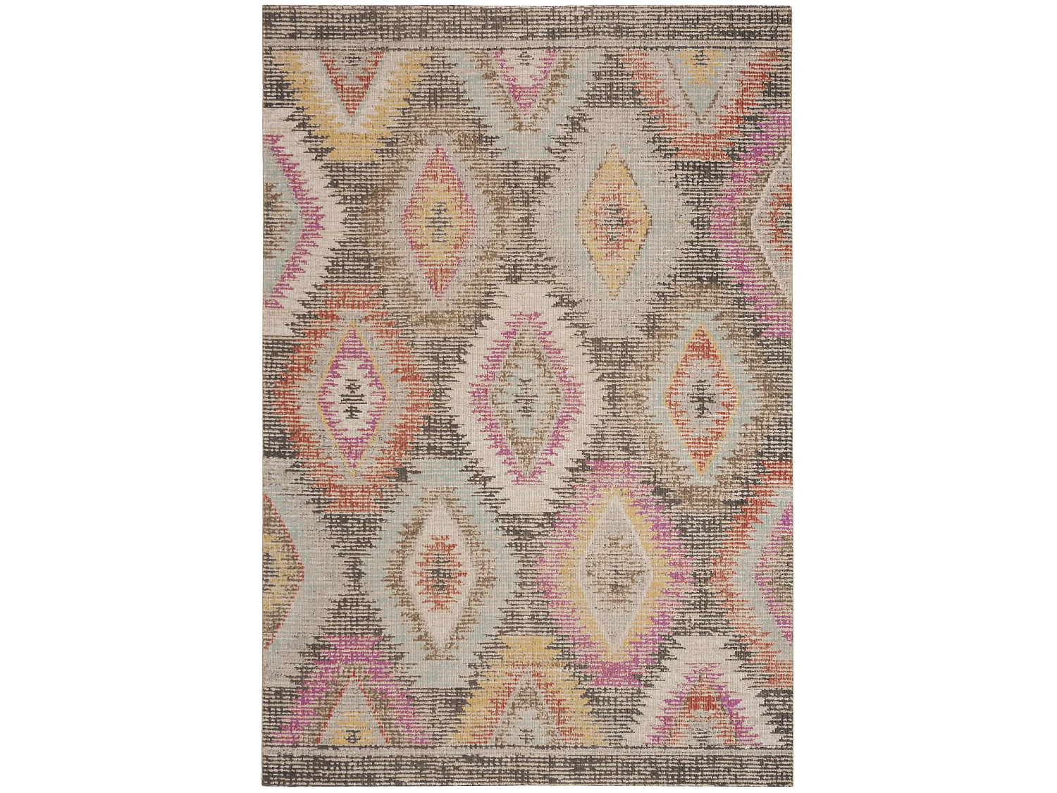 Tapis Gris/Multicolore 155 X 229 cm - Lotte