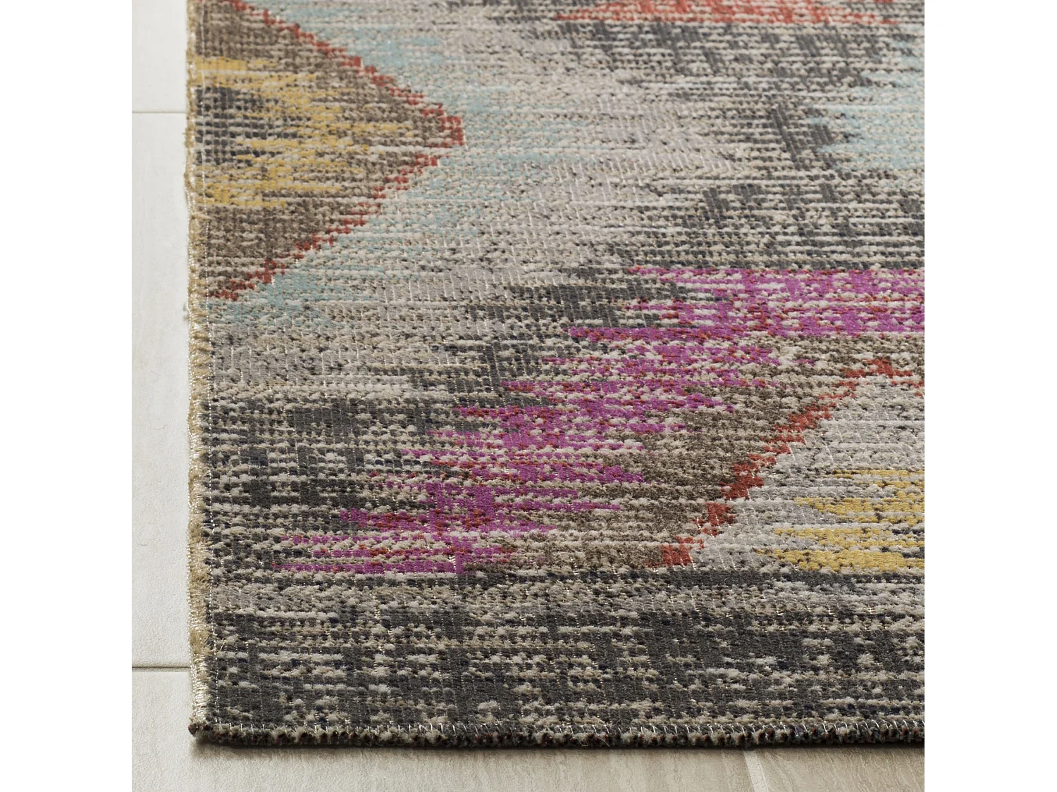 Tapis Gris/Multicolore 155 X 229 cm - Lotte