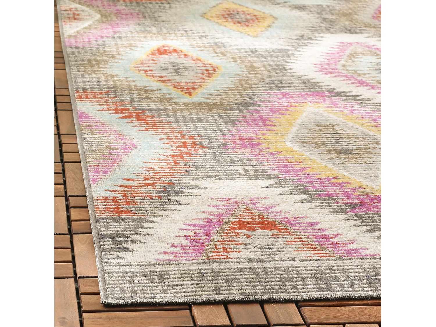 Tapis Gris/Multicolore 155 X 229 cm - Lotte