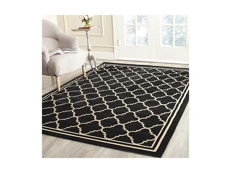 Tapis Noir/Neutre 122 X 170 cm - Bleeker