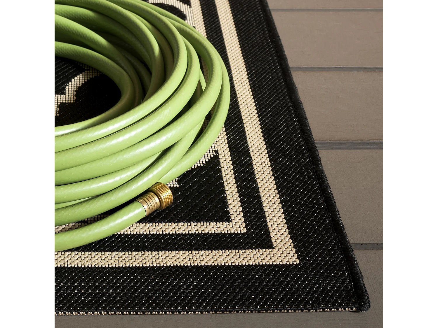Tapis Noir/Neutre 122 X 170 cm - Bleeker