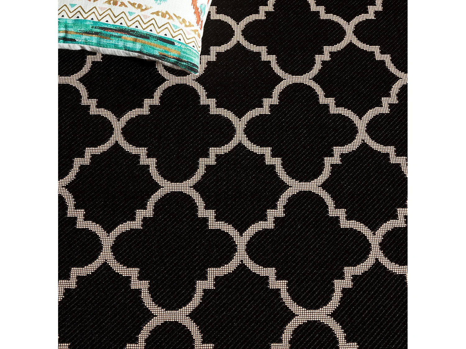 Tapis Noir/Neutre 122 X 170 cm - Bleeker