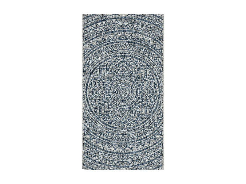Tapis Gris/Bleu 79 X 152 cm - Kalene