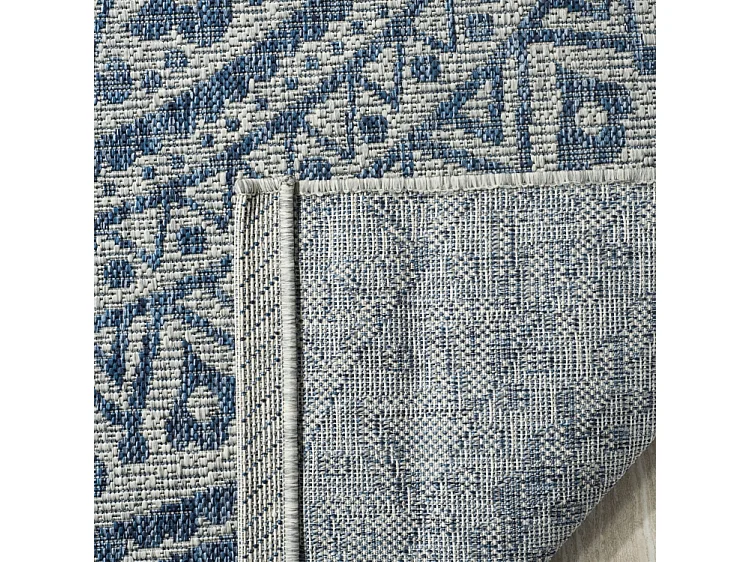 Tapis Gris/Bleu 79 X 152 cm - Kalene