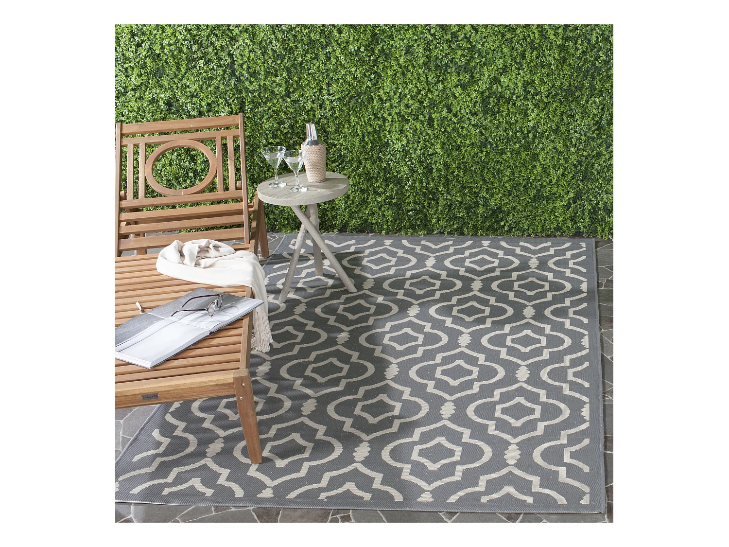 Tapis Gris/Neutre 122 X 170 cm - Mykonos