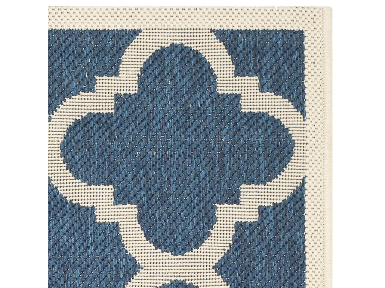 Tapis Bleu Marine/Neutre 79 X 152 cm - Jojo