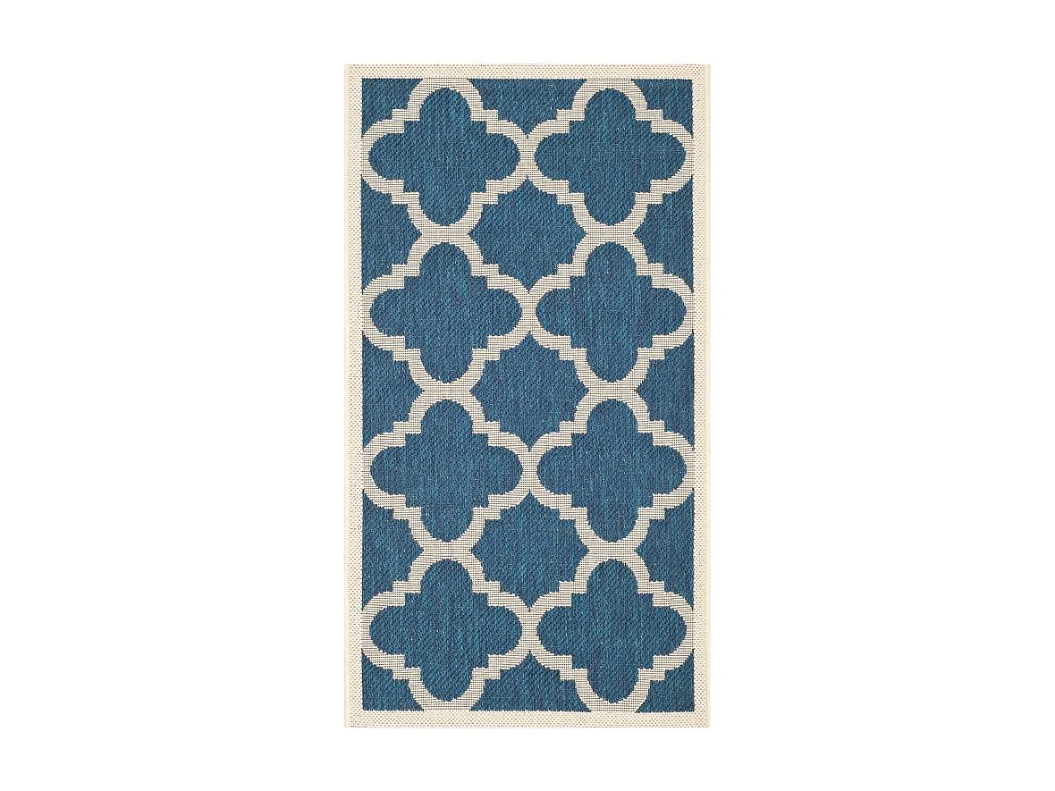 Tapis Bleu Marine/Neutre 79 X 152 cm - Jojo