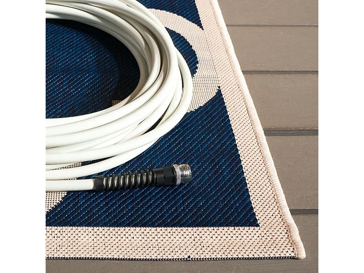 Tapis Bleu Marine/Neutre 79 X 152 cm - Jojo