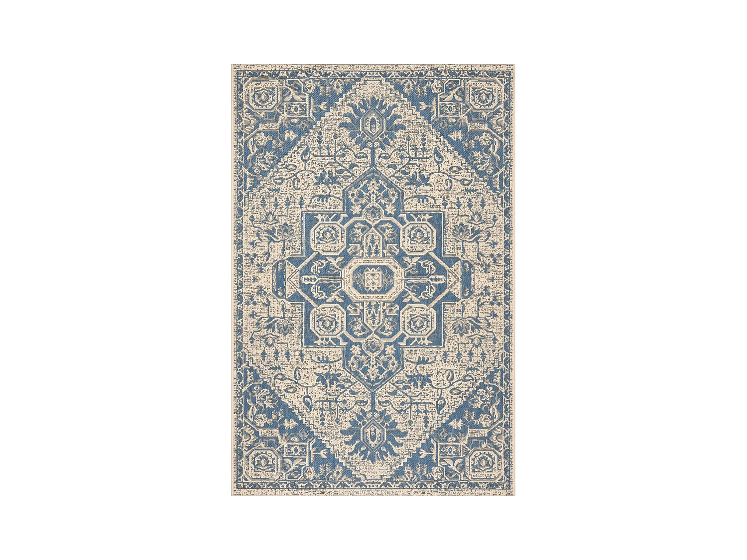 Tapis Bleu/Neutre 160 X 229 cm - Elba
