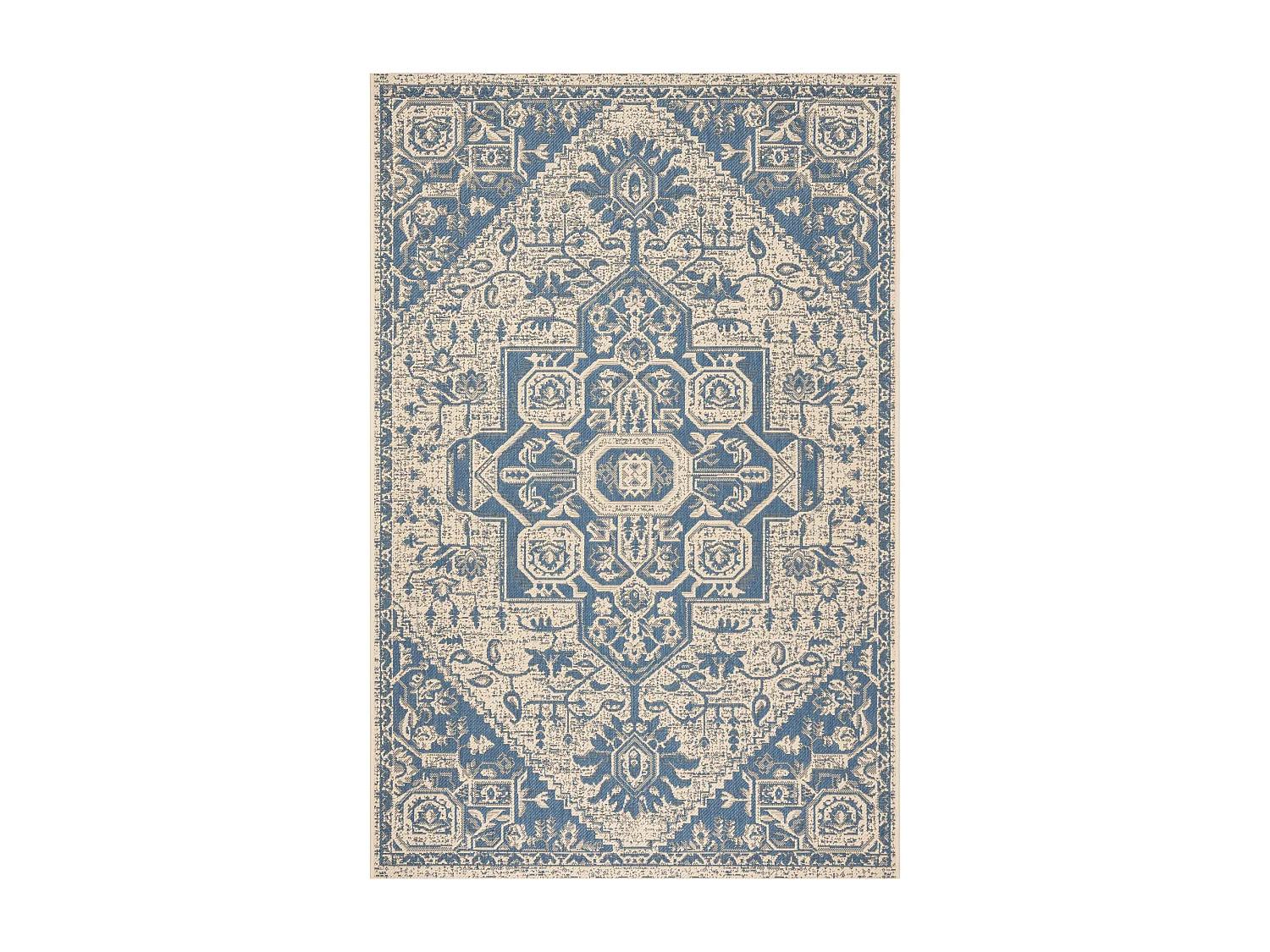 Tapis Bleu/Neutre 160 X 229 cm - Elba