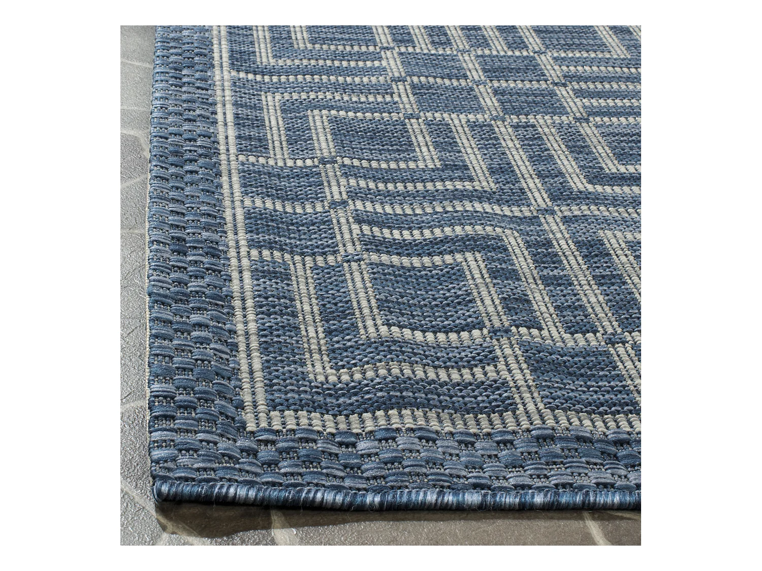 Tapis Bleu Marine/Gris 122 X 170 cm - Nantucket