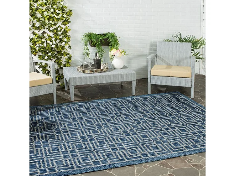 Tapis Bleu Marine/Gris 122 X 170 cm - Nantucket
