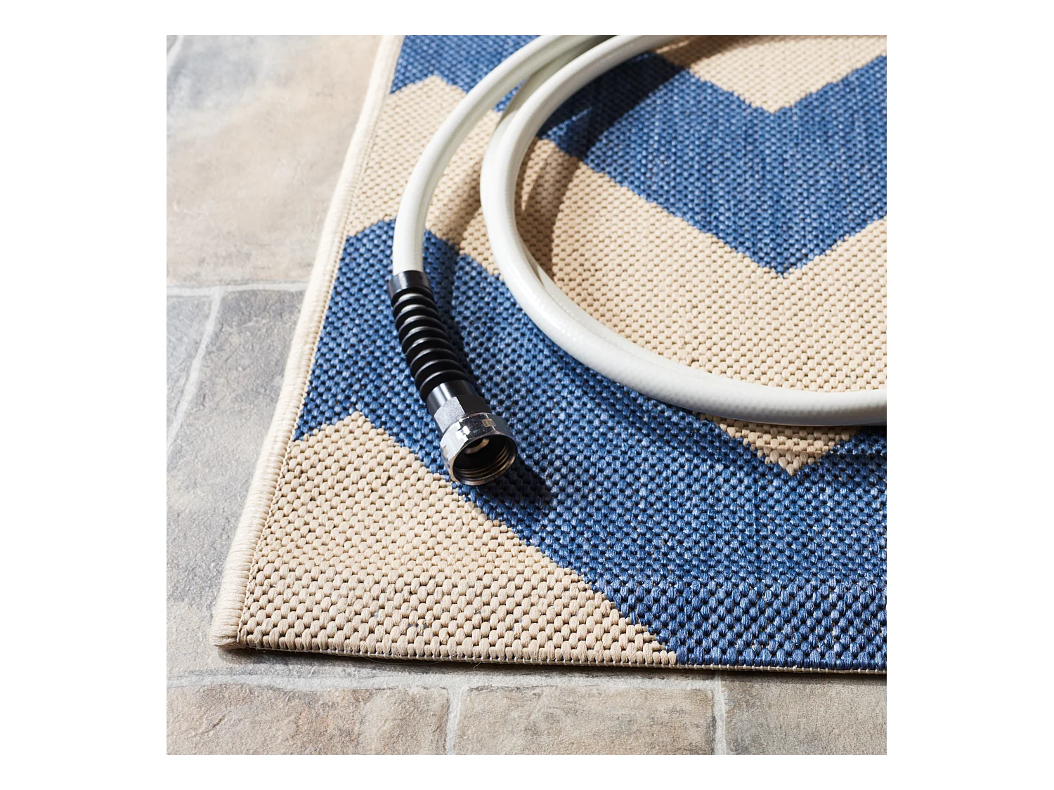 Tapis Bleu/Neutre 122 X 170 cm - Chelsea