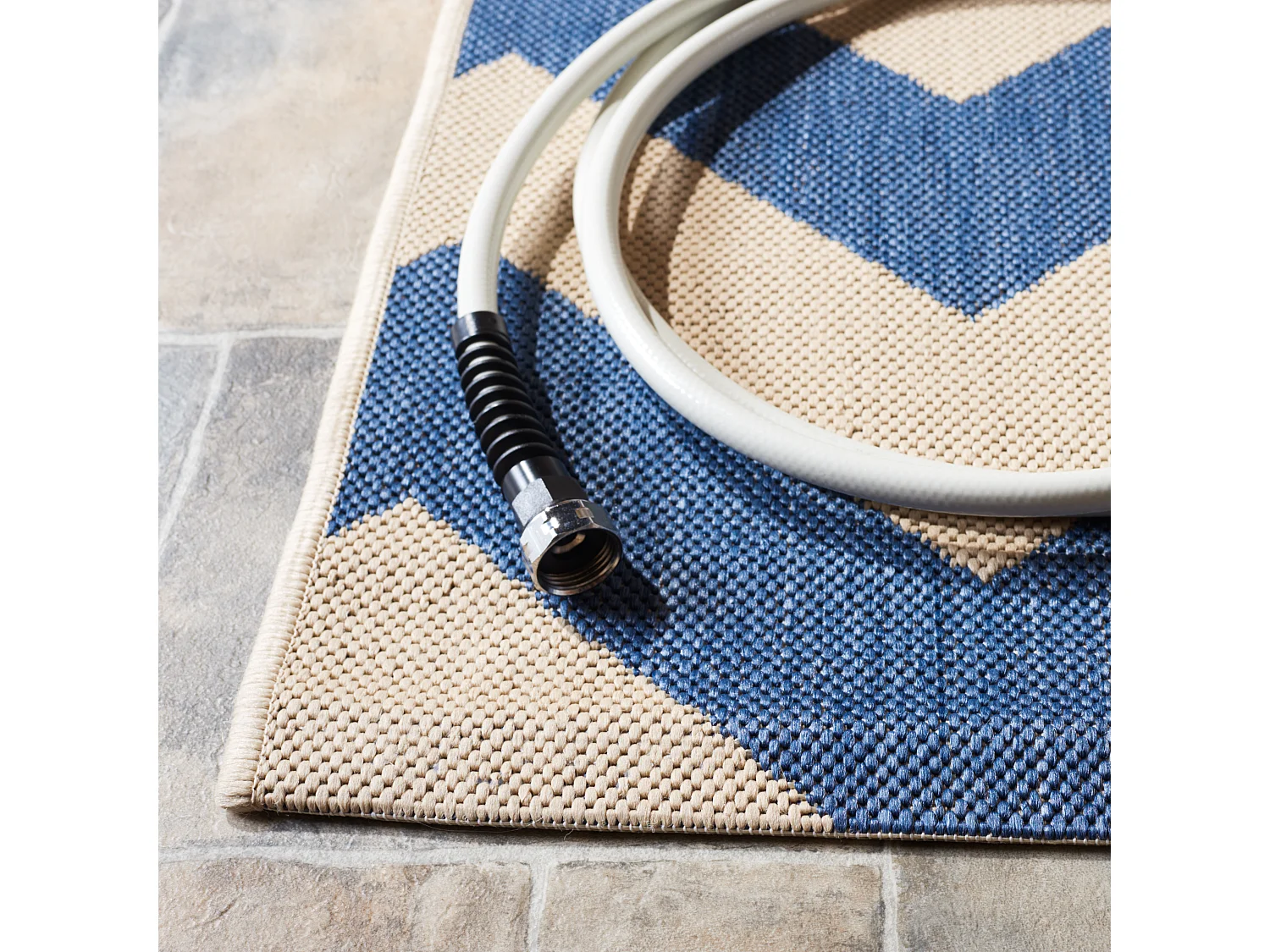 Tapis Bleu/Neutre 122 X 170 cm - Chelsea