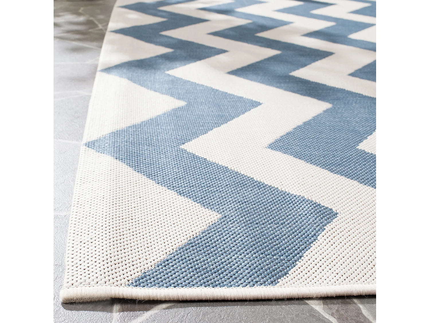 Tapis Bleu/Neutre 122 X 170 cm - Chelsea
