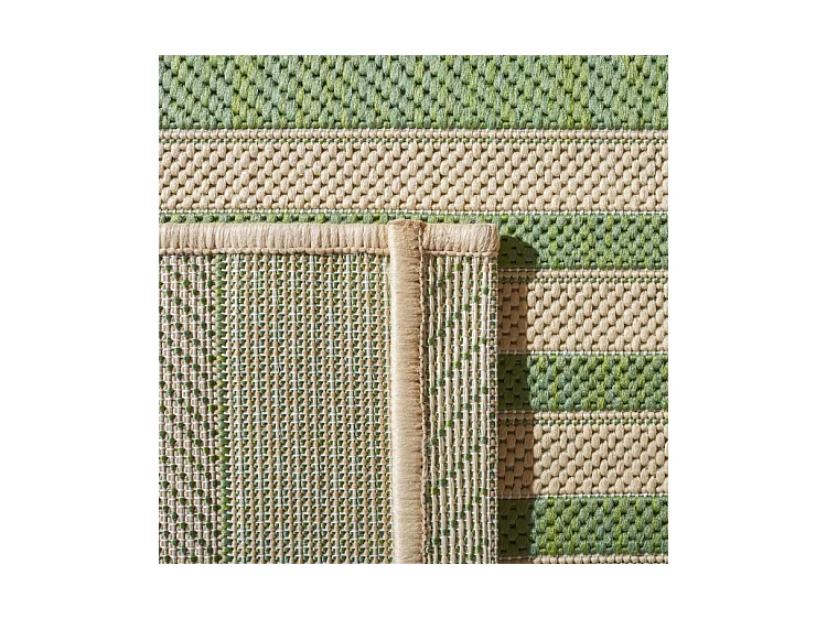 Tapis Vert/Neutre 61 X 109 cm - Gemma