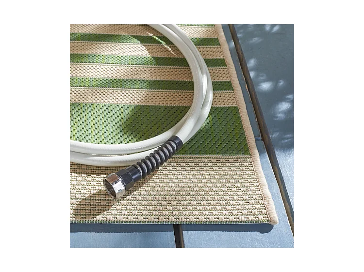 Tapis Vert/Neutre 61 X 109 cm - Gemma