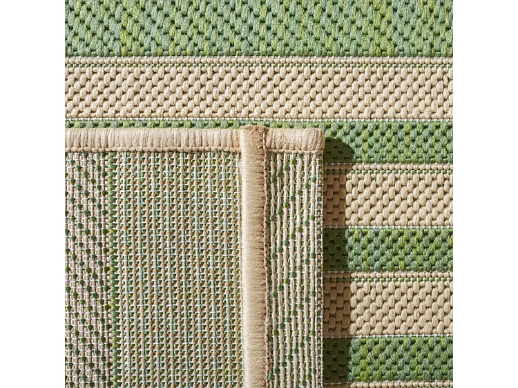 Tapis Vert/Neutre 61 X 109 cm - Gemma