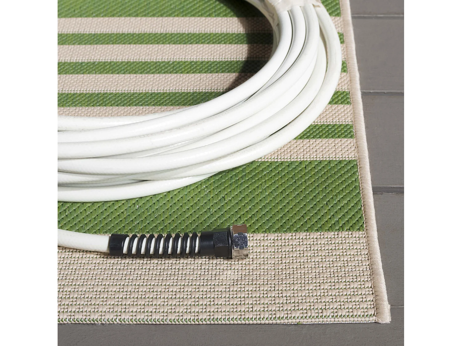 Tapis Vert/Neutre 61 X 109 cm - Gemma