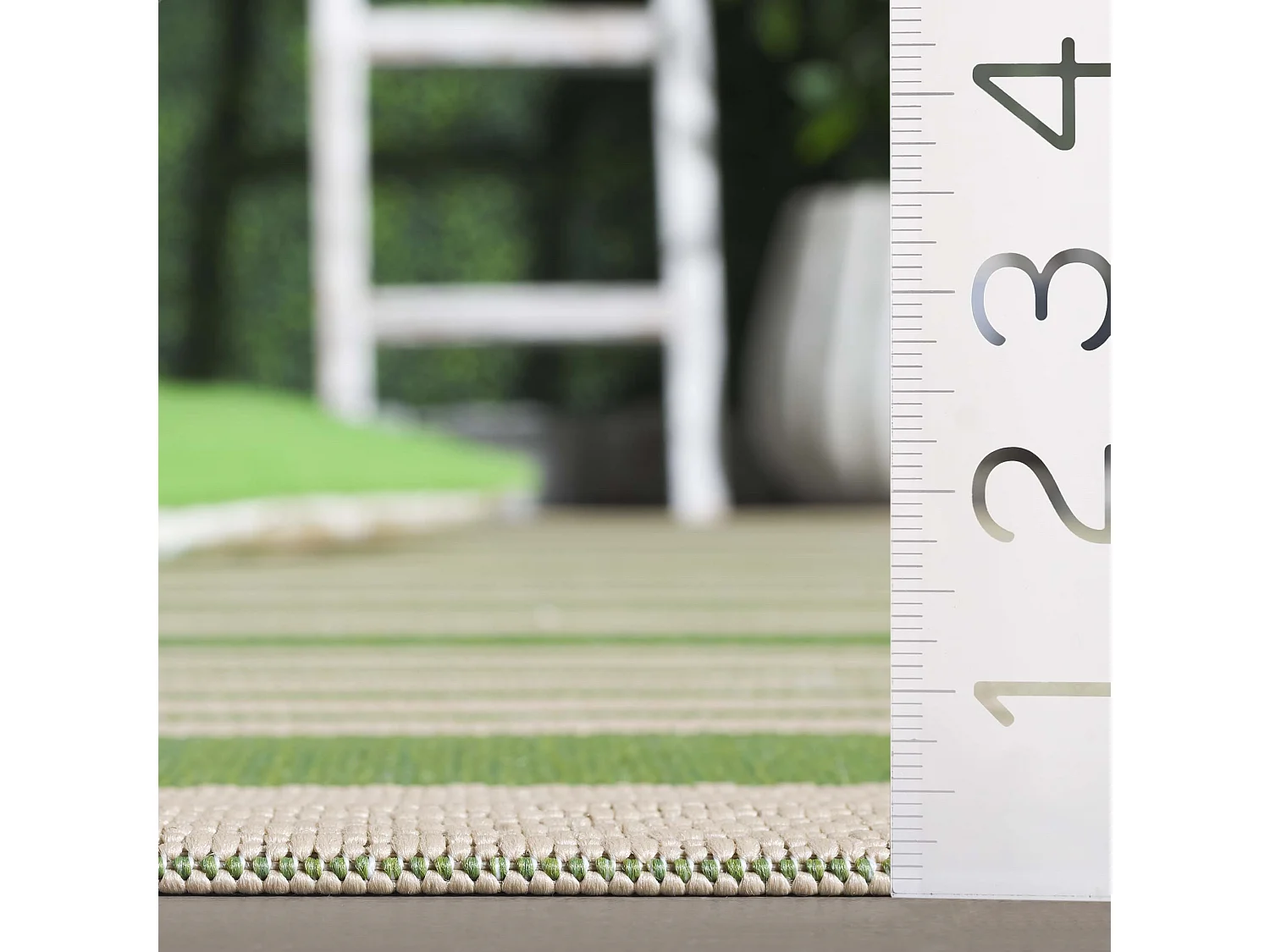 Tapis Vert/Neutre 61 X 109 cm - Gemma