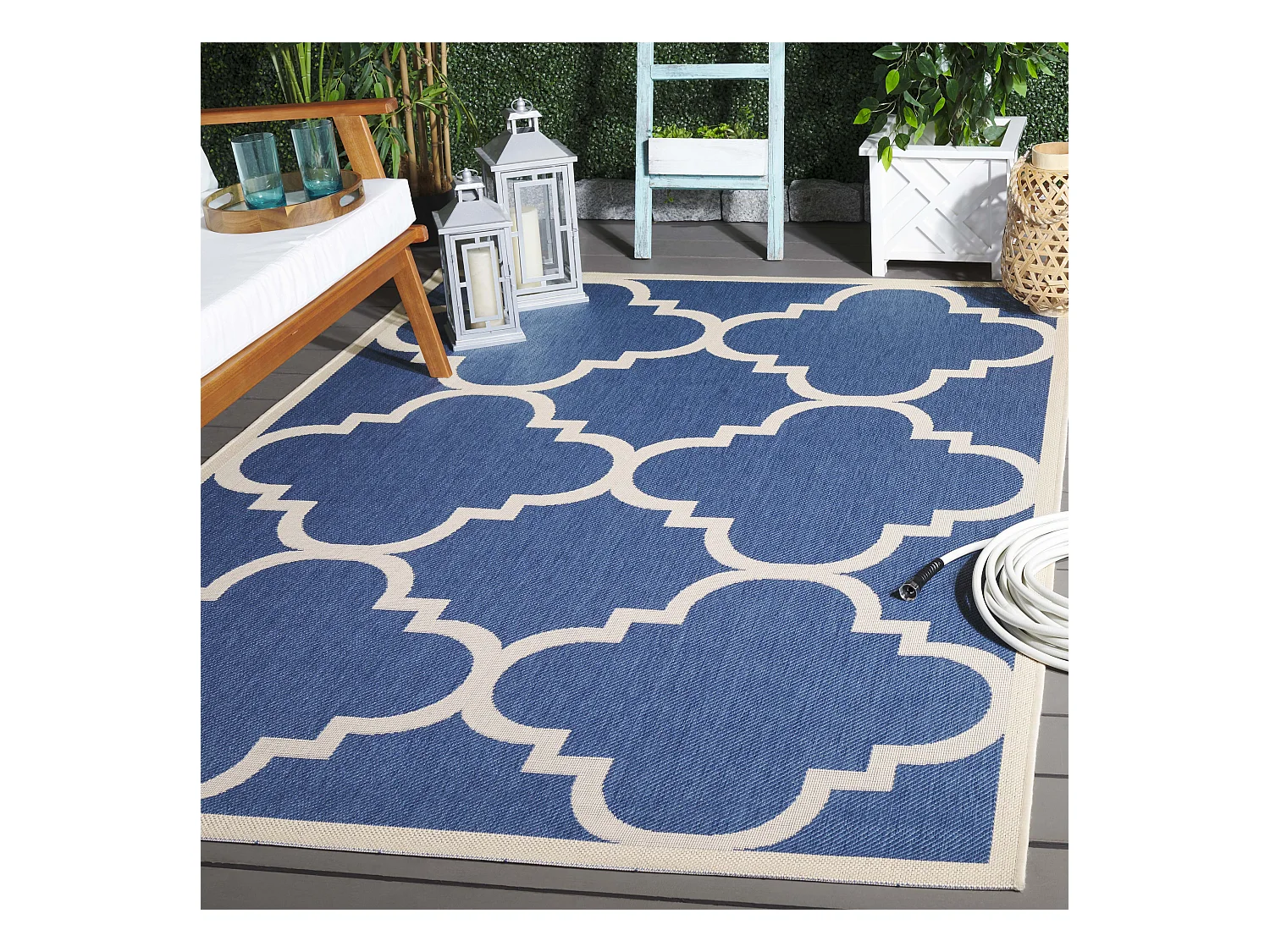 Tapis Bleu/Neutre 201 X 290 cm - Jojo