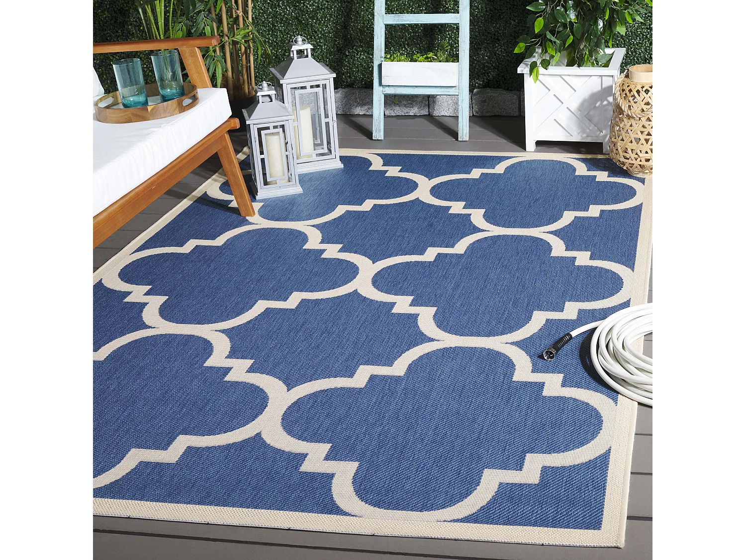 Tapis Bleu/Neutre 201 X 290 cm - Jojo