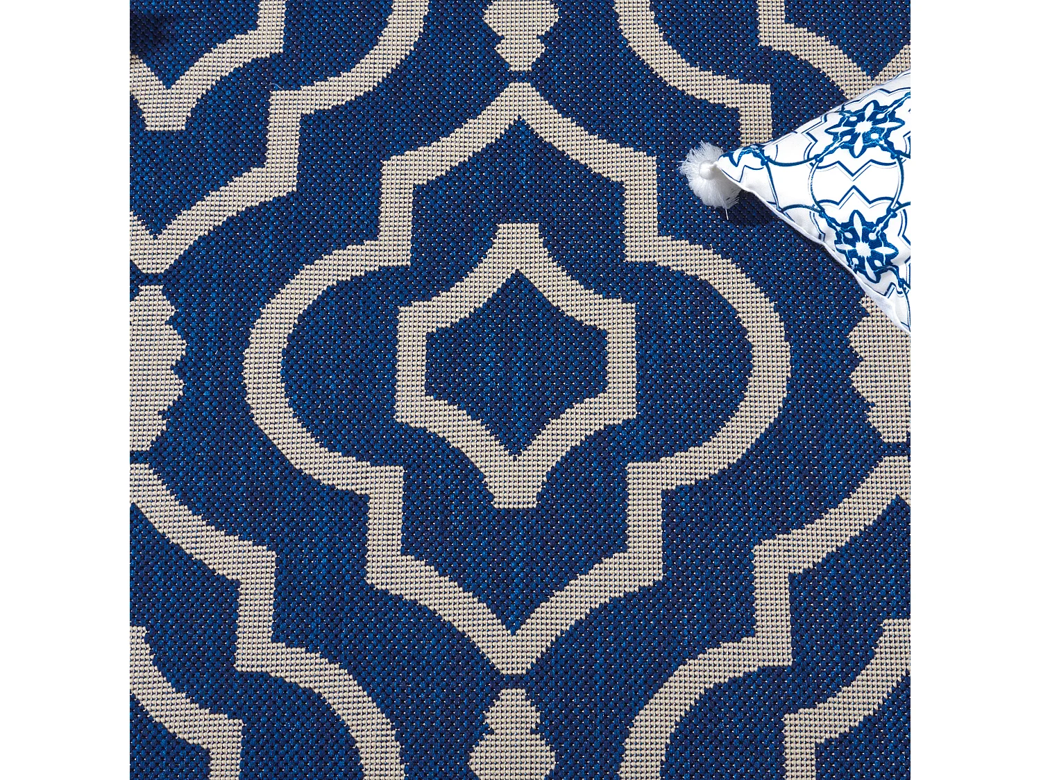 Tapis Bleu Marine/Neutre 122 X 170 cm - Mykonos