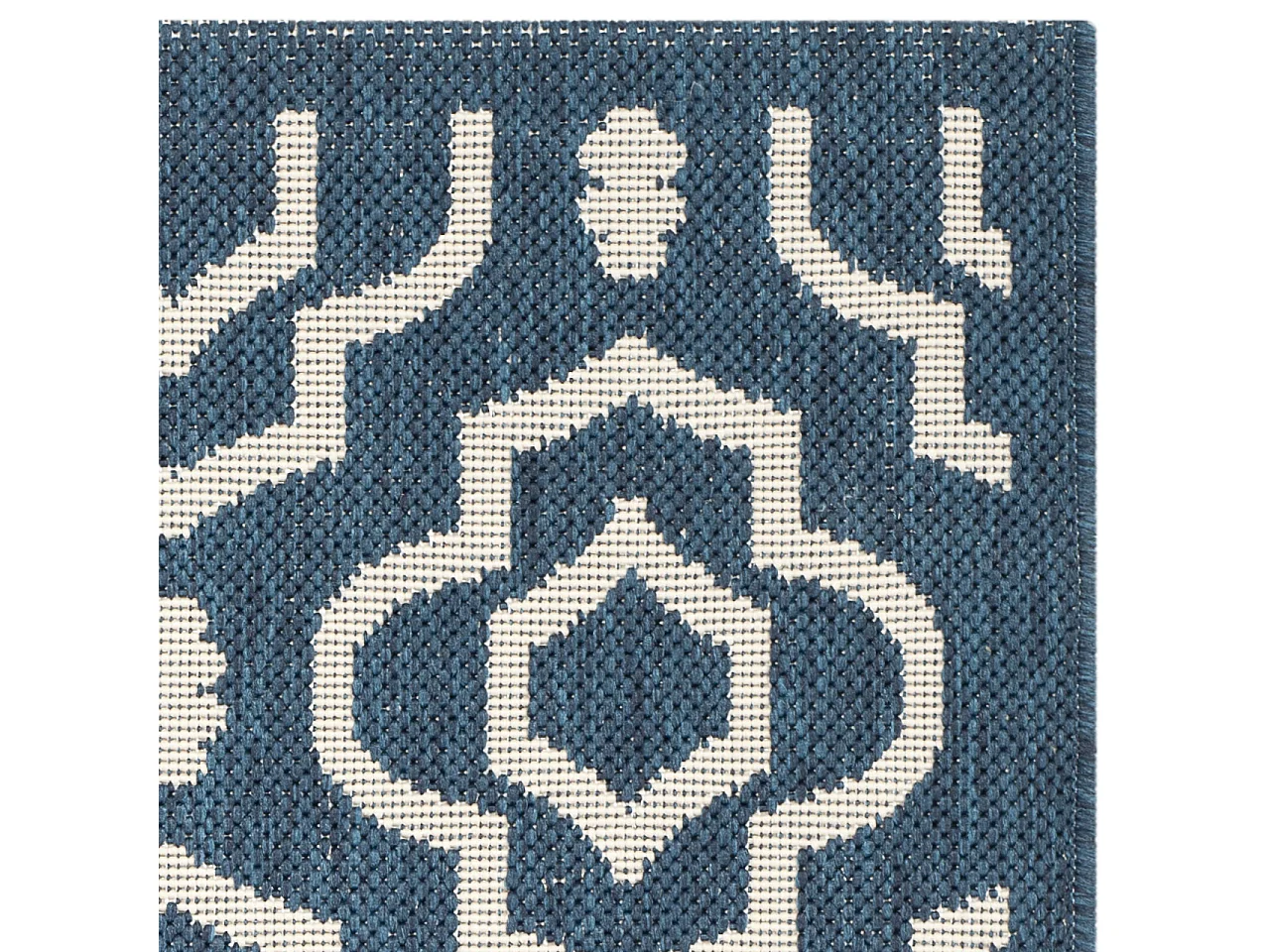 Tapis Bleu Marine/Neutre 122 X 170 cm - Mykonos