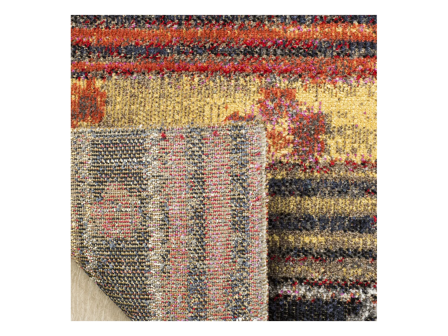 Tapis Marron/Multicolore 122 X 183 cm - Lemoine