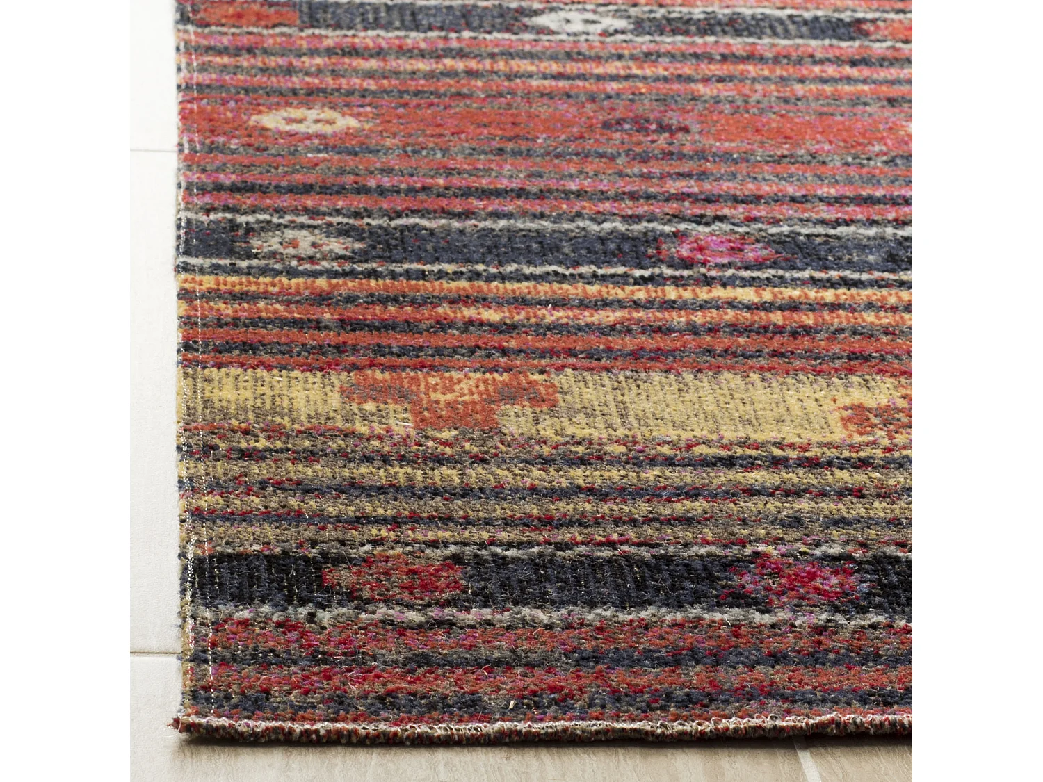 Tapis Marron/Multicolore 122 X 183 cm - Lemoine