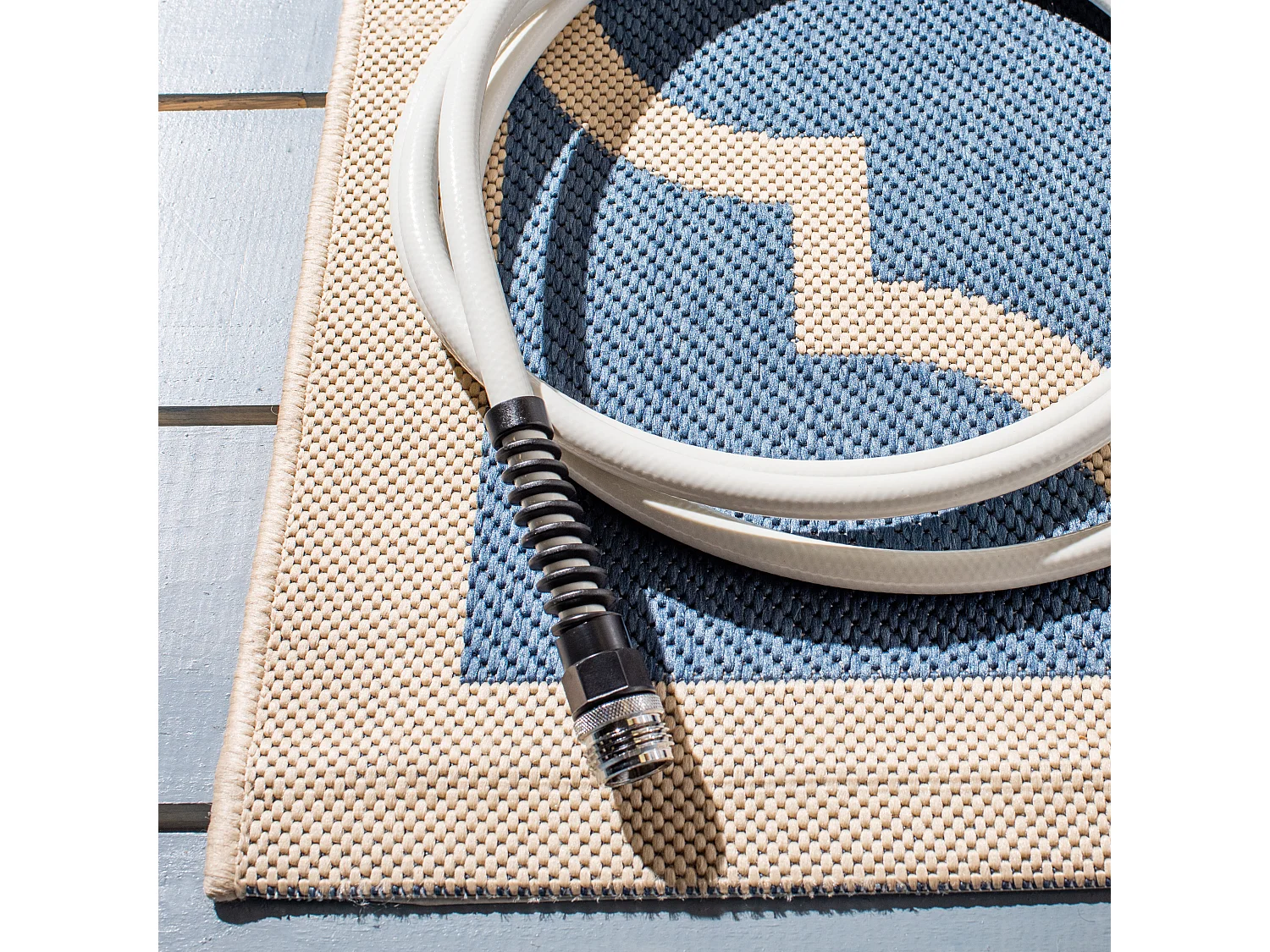 Tapis Bleu/Neutre 69 X 244 cm - Arista