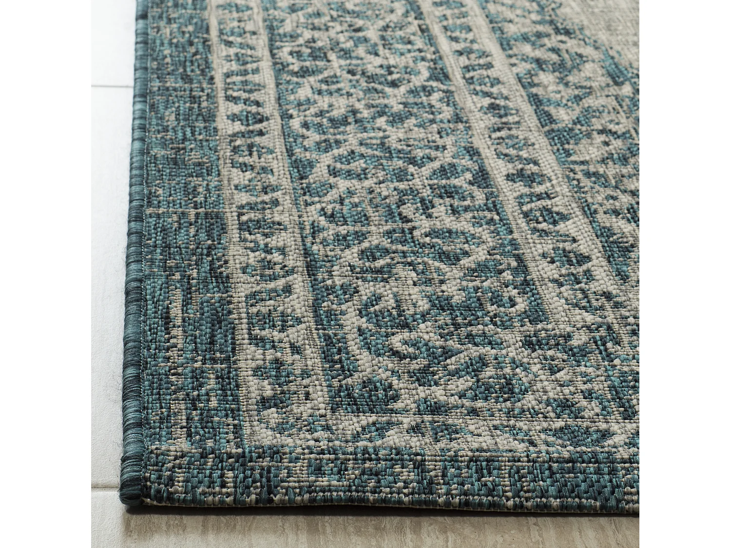 Tapis Gris/Bleu 122 X 170 cm - Amira