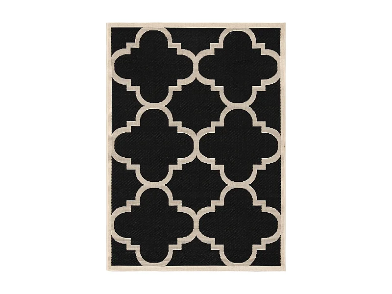 Tapis Noir/Neutre 79 X 152 cm - Jojo