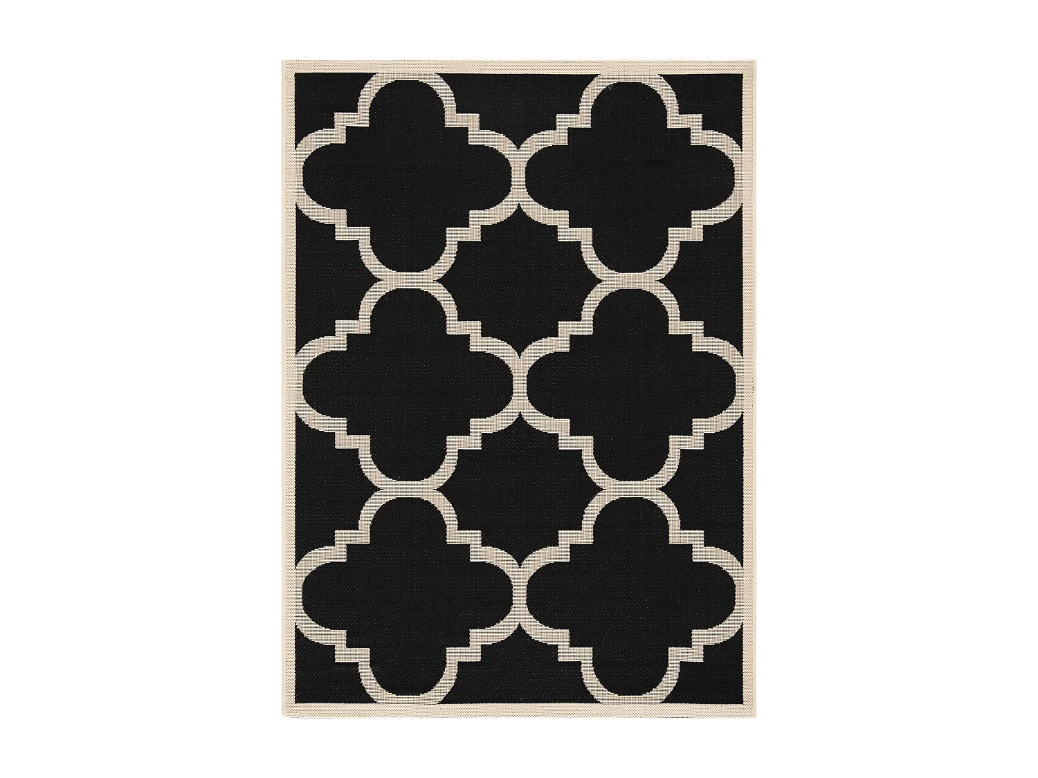 Tapis Noir/Neutre 79 X 152 cm - Jojo