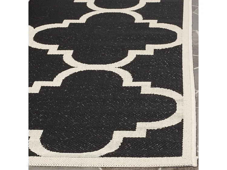 Tapis Noir/Neutre 79 X 152 cm - Jojo