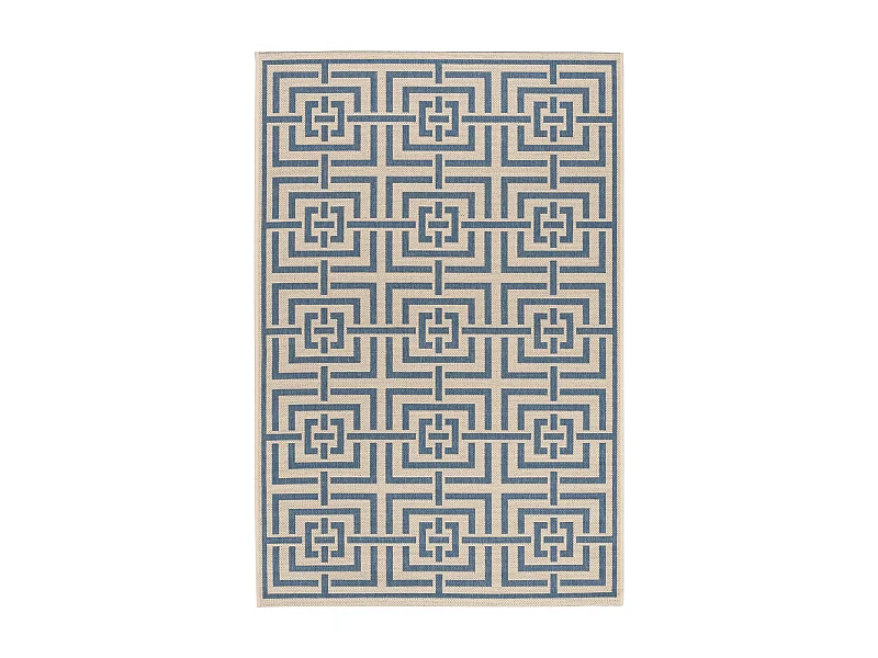 Tapis Neutre/Bleu 79 X 152 cm - Lipari