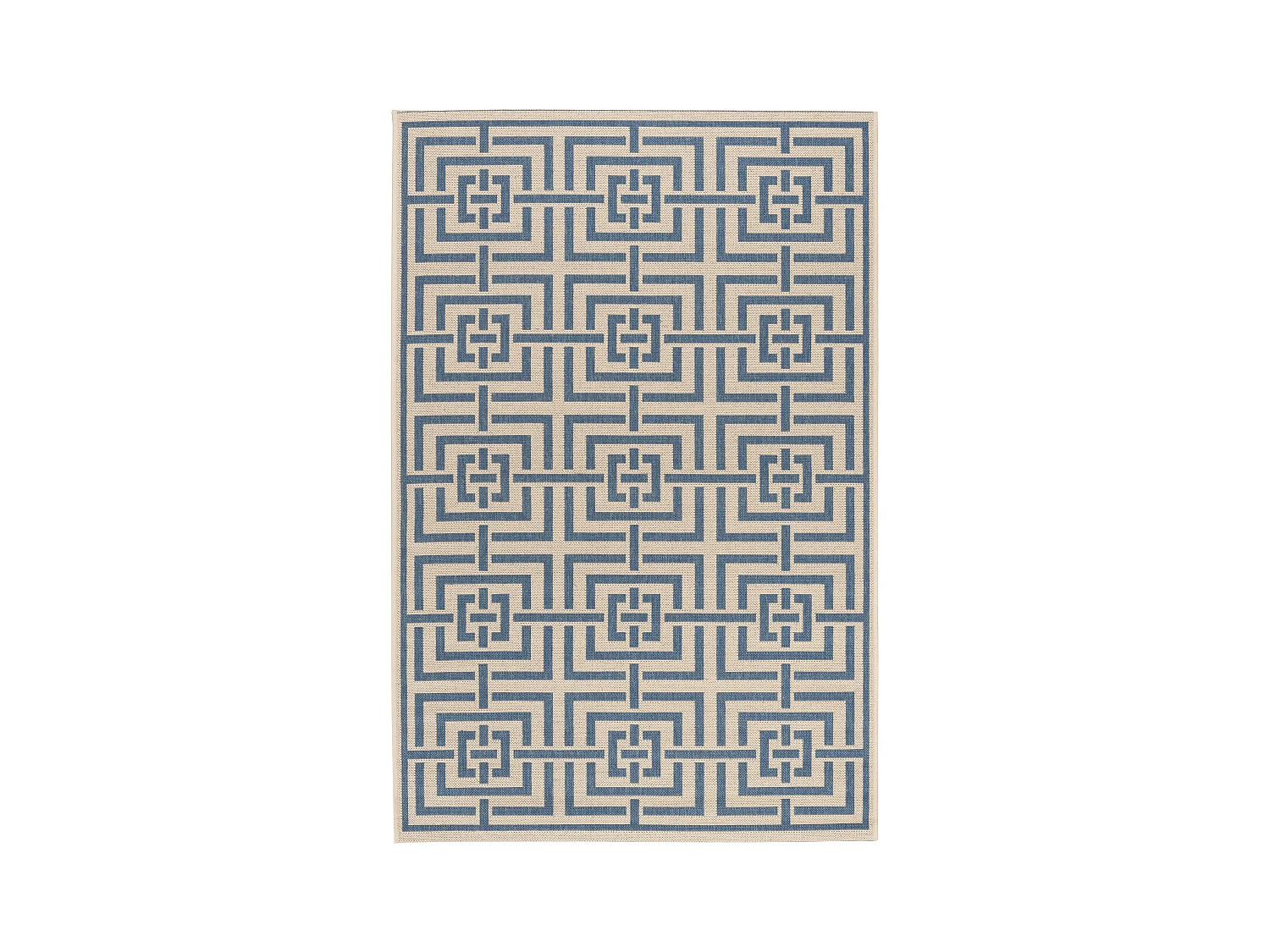 Tapis Neutre/Bleu 79 X 152 cm - Lipari