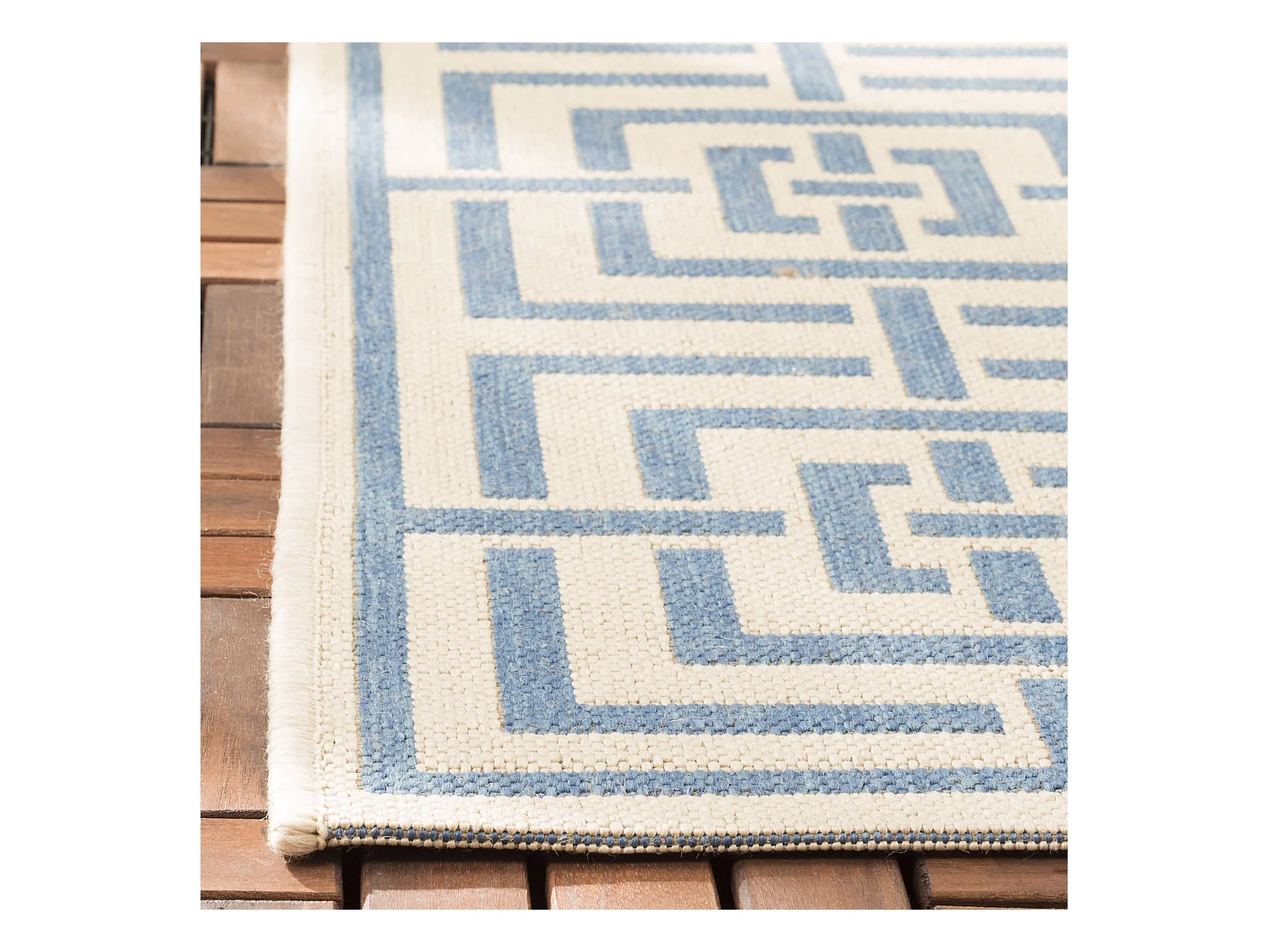 Tapis Neutre/Bleu 79 X 152 cm - Lipari