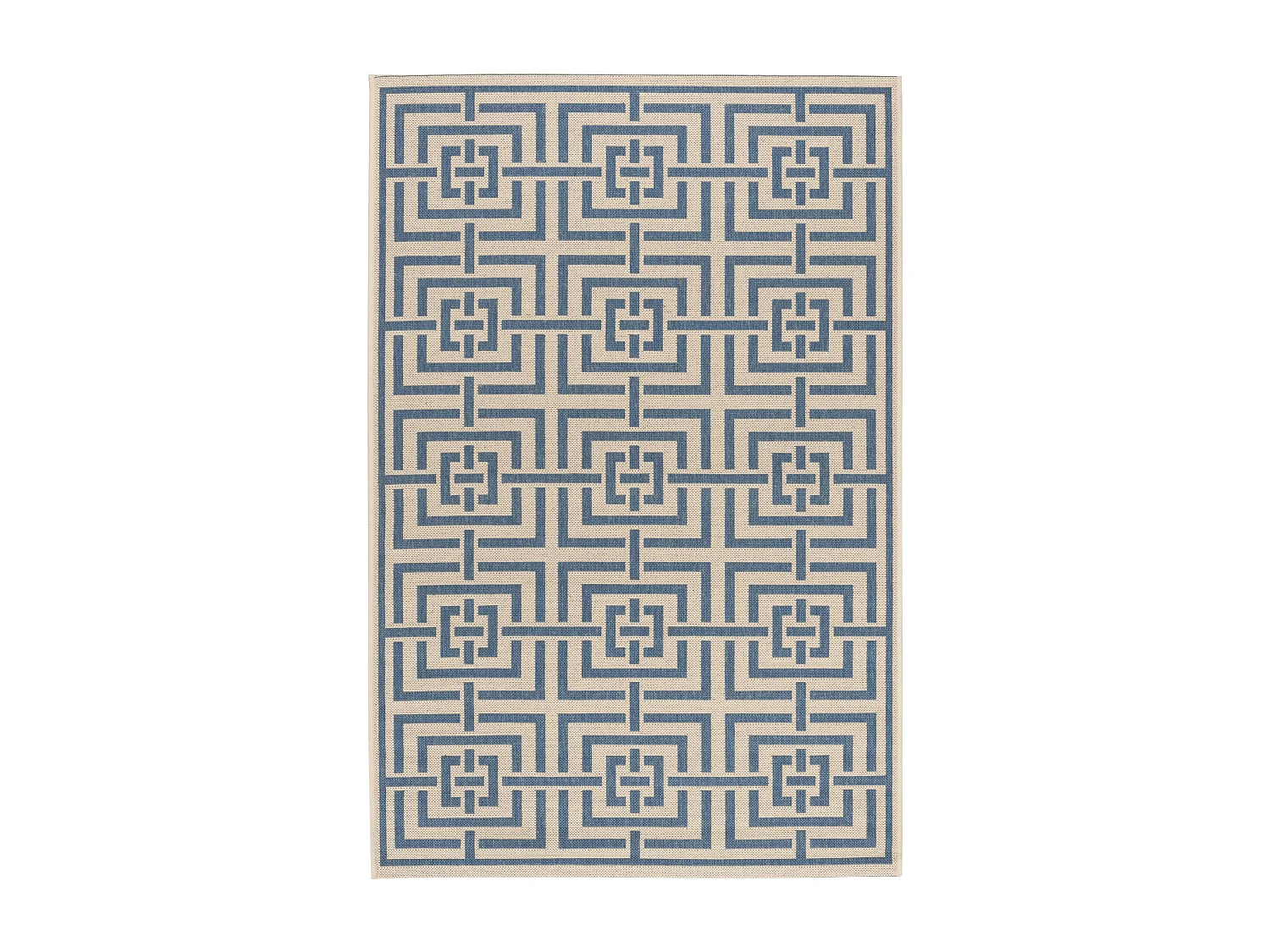 Tapis Neutre/Bleu 79 X 152 cm - Lipari