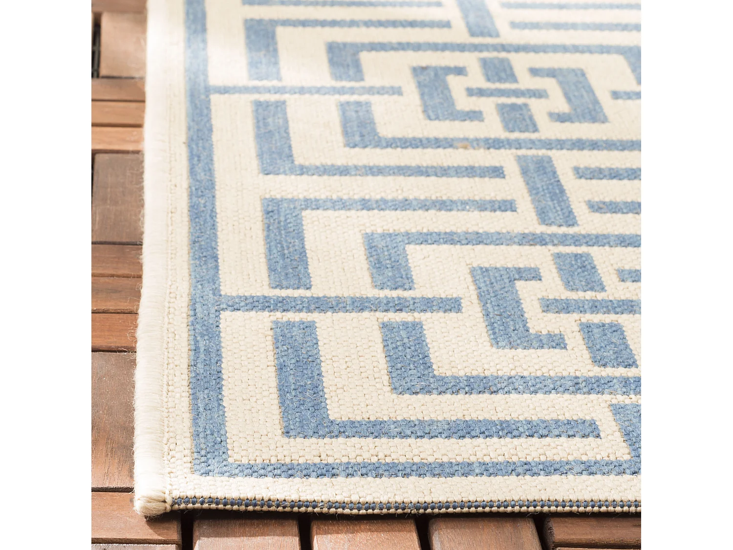 Tapis Neutre/Bleu 79 X 152 cm - Lipari