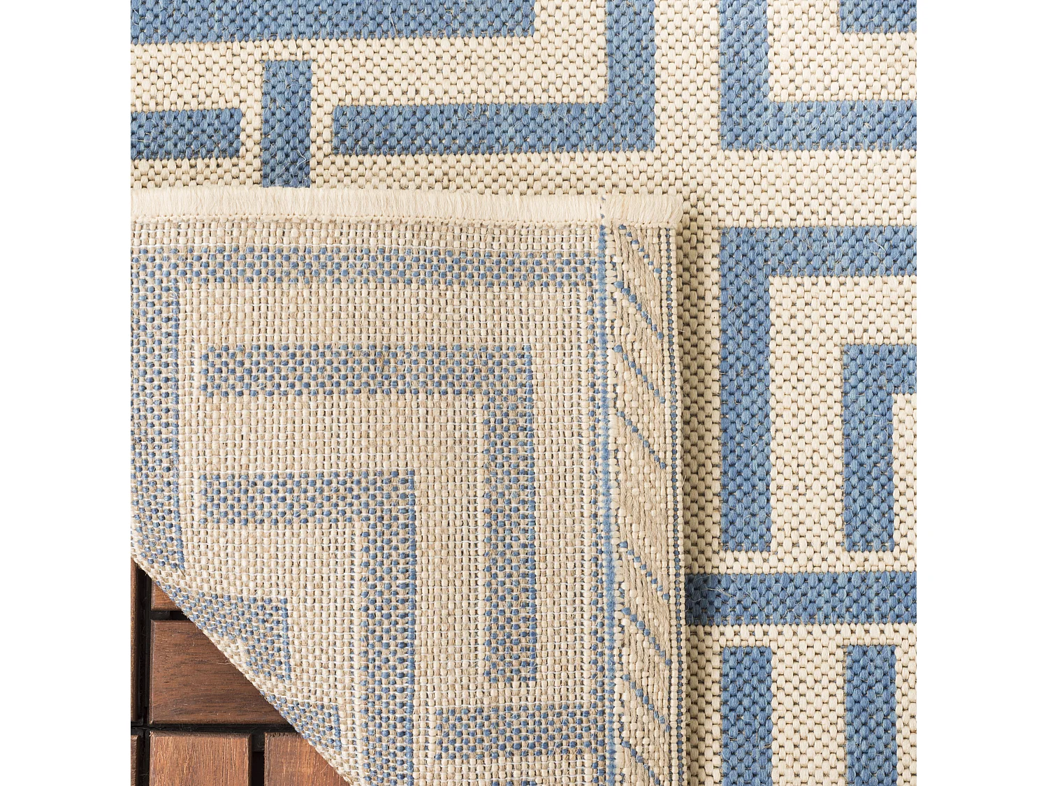 Tapis Neutre/Bleu 79 X 152 cm - Lipari