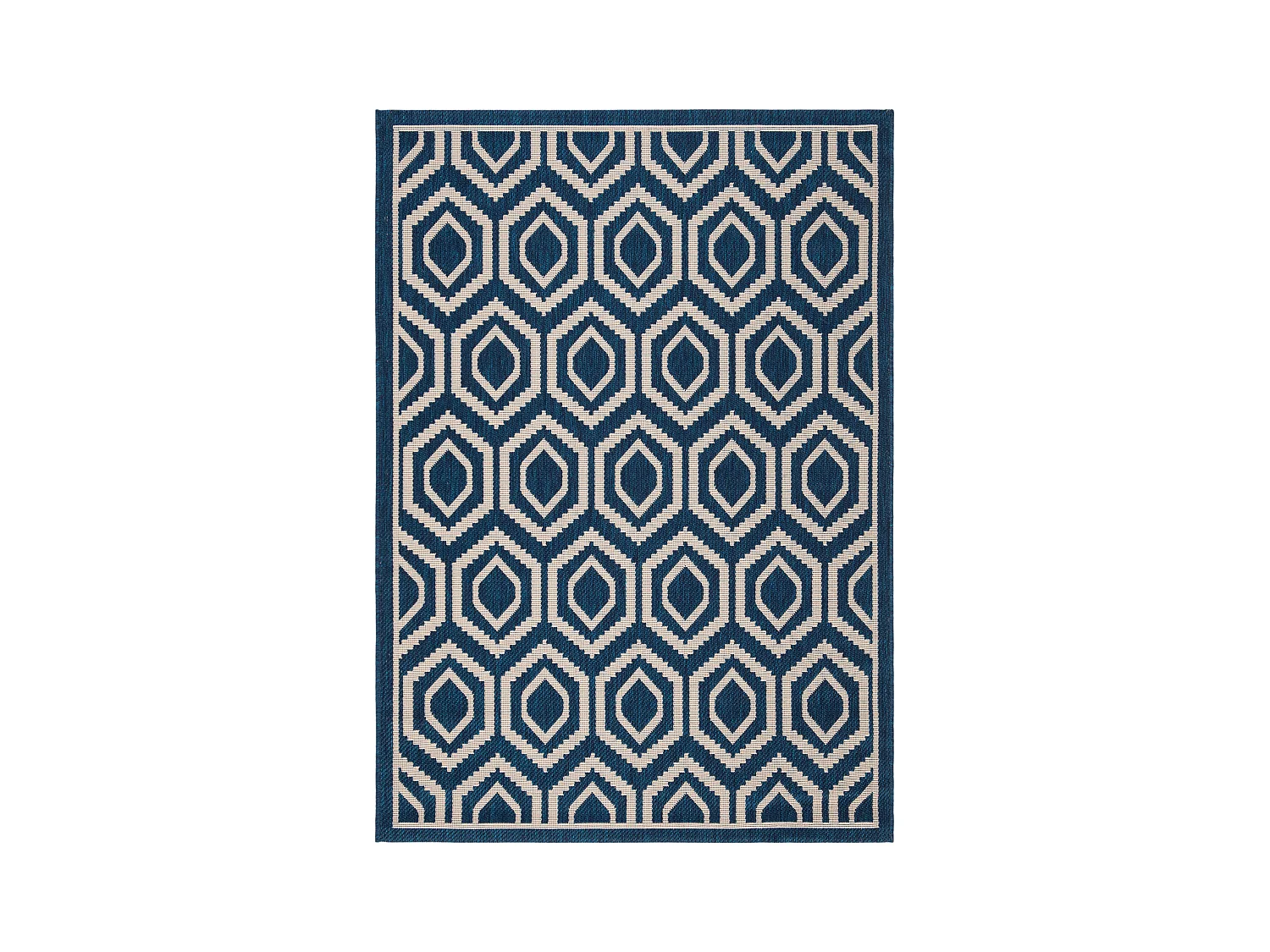 Tapis Bleu Marine/Neutre 122 X 170 cm - Zariah