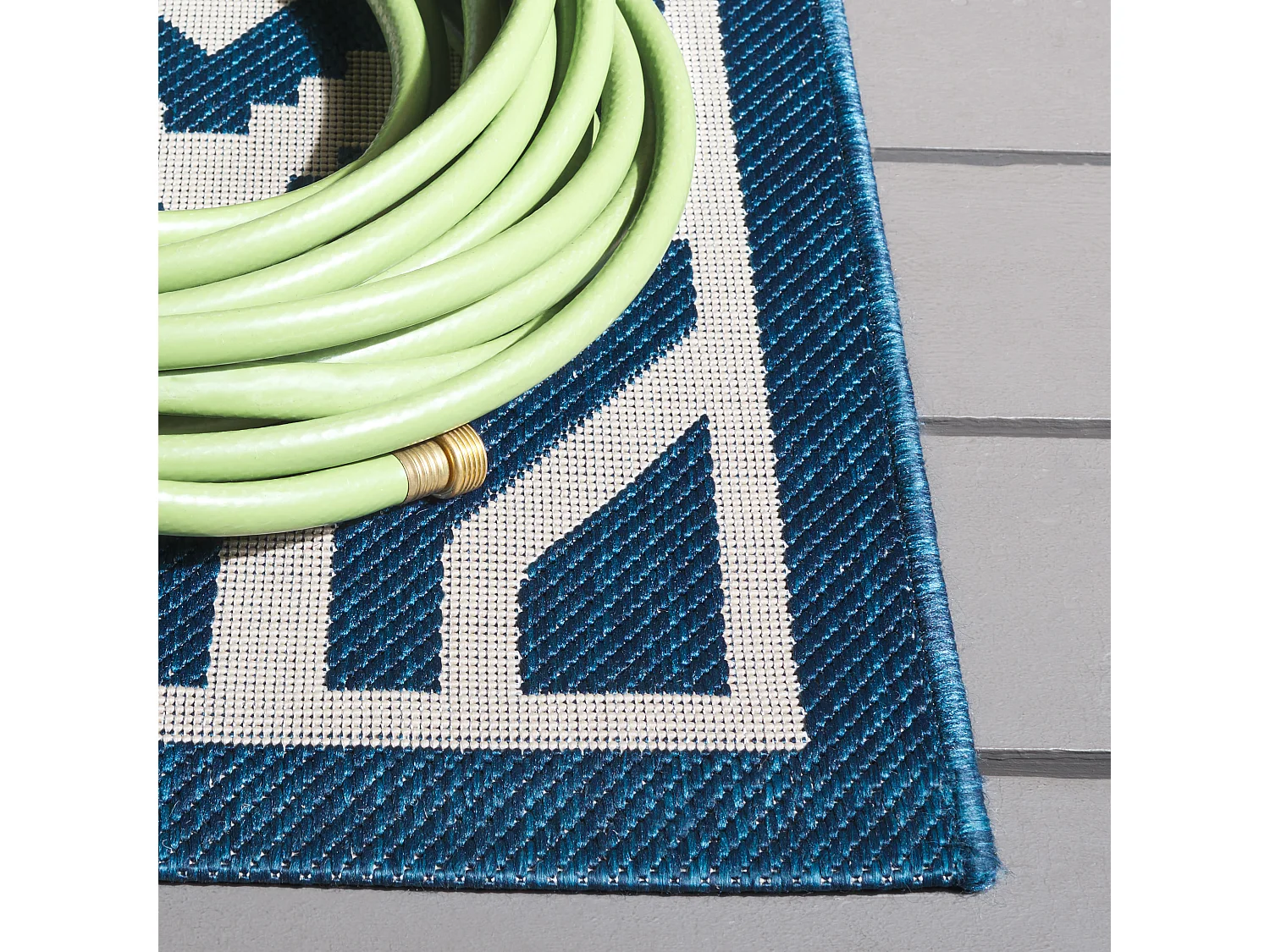 Tapis Bleu Marine/Neutre 122 X 170 cm - Zariah