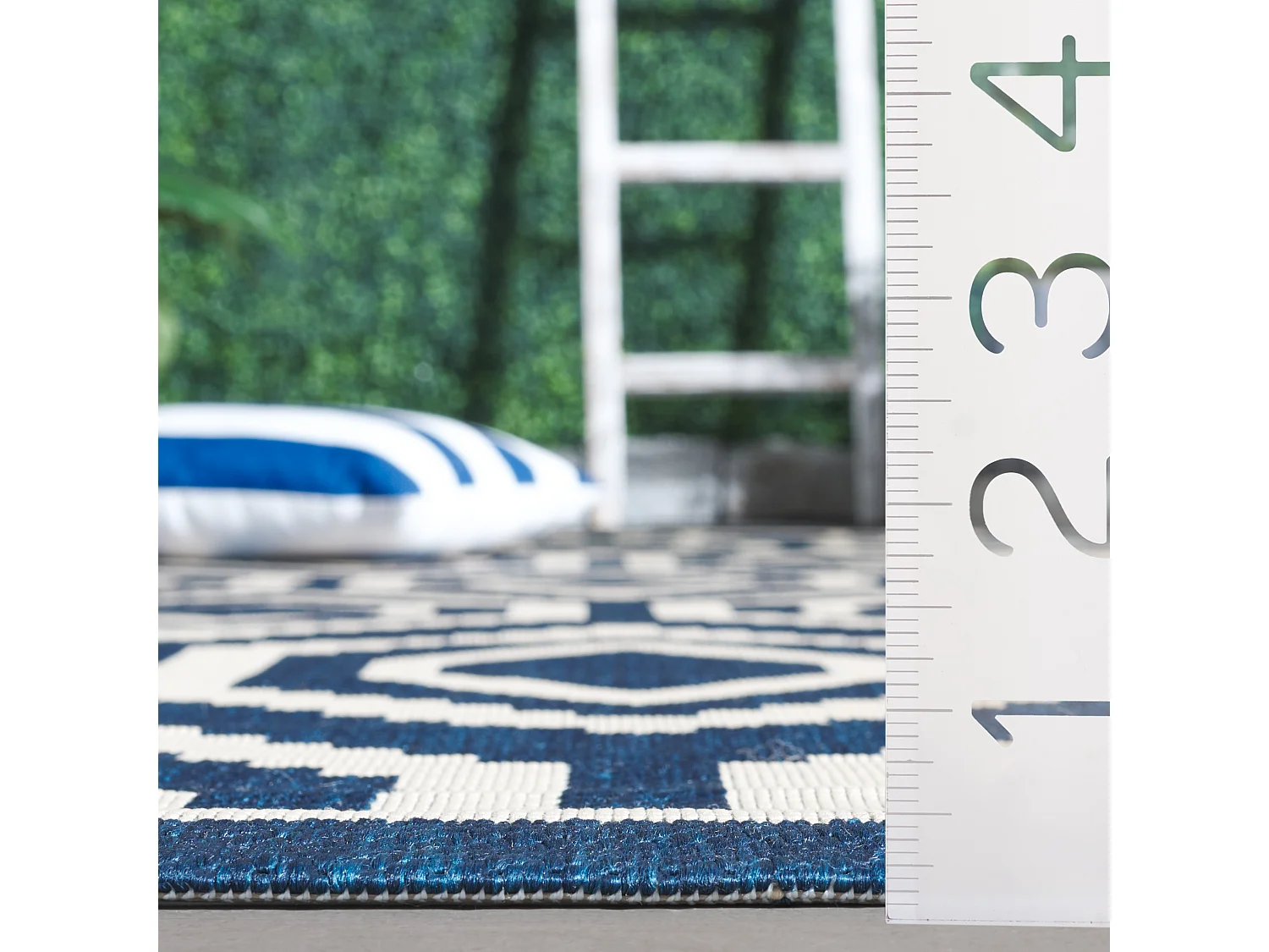 Tapis Bleu Marine/Neutre 122 X 170 cm - Zariah