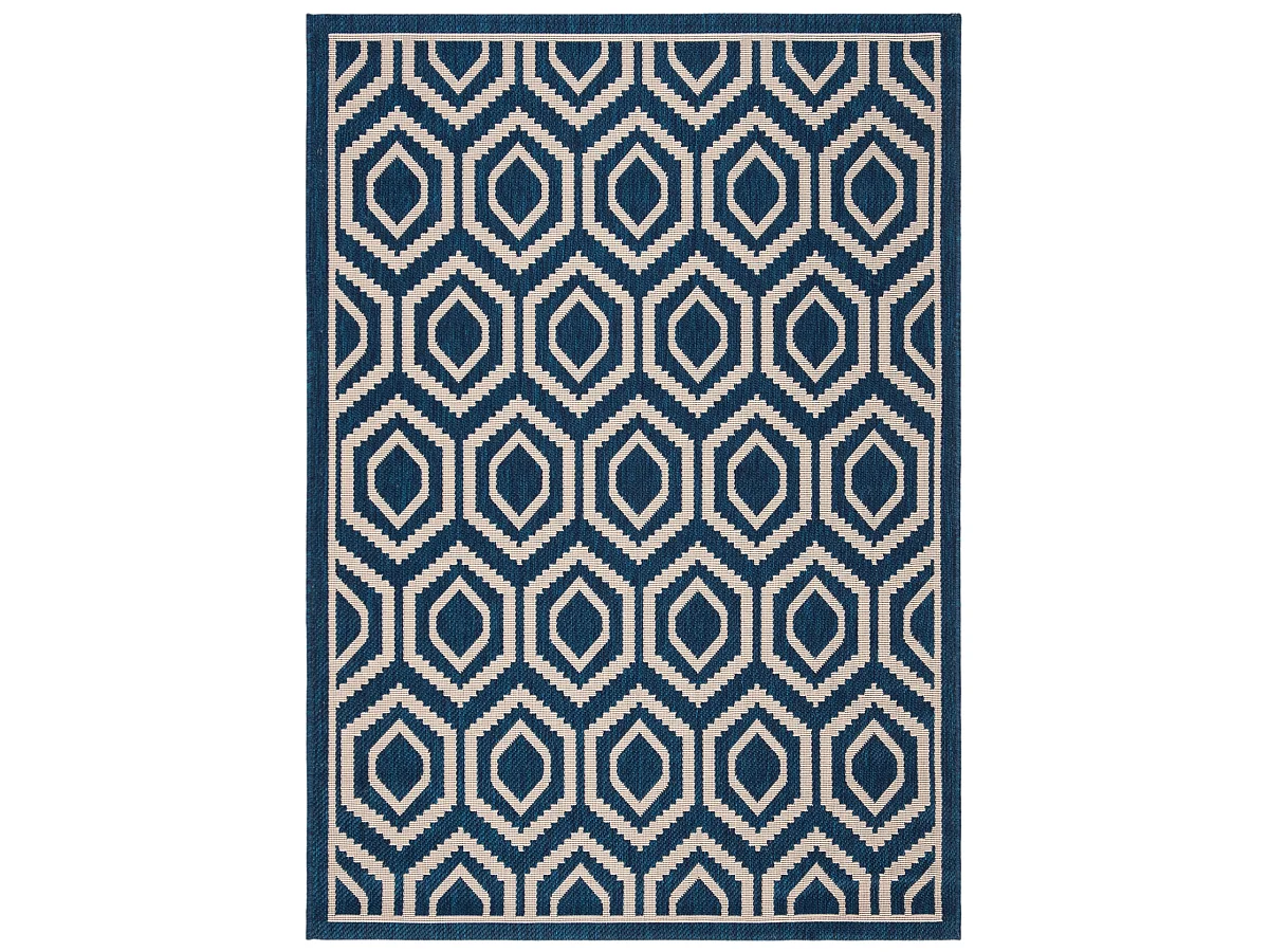 Tapis Bleu marine/Beige 122 x 170 cm - Zariah