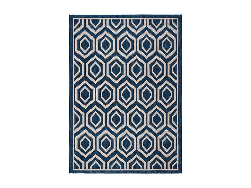 Tapis Bleu Marine/Neutre 122 X 170 cm - Zariah