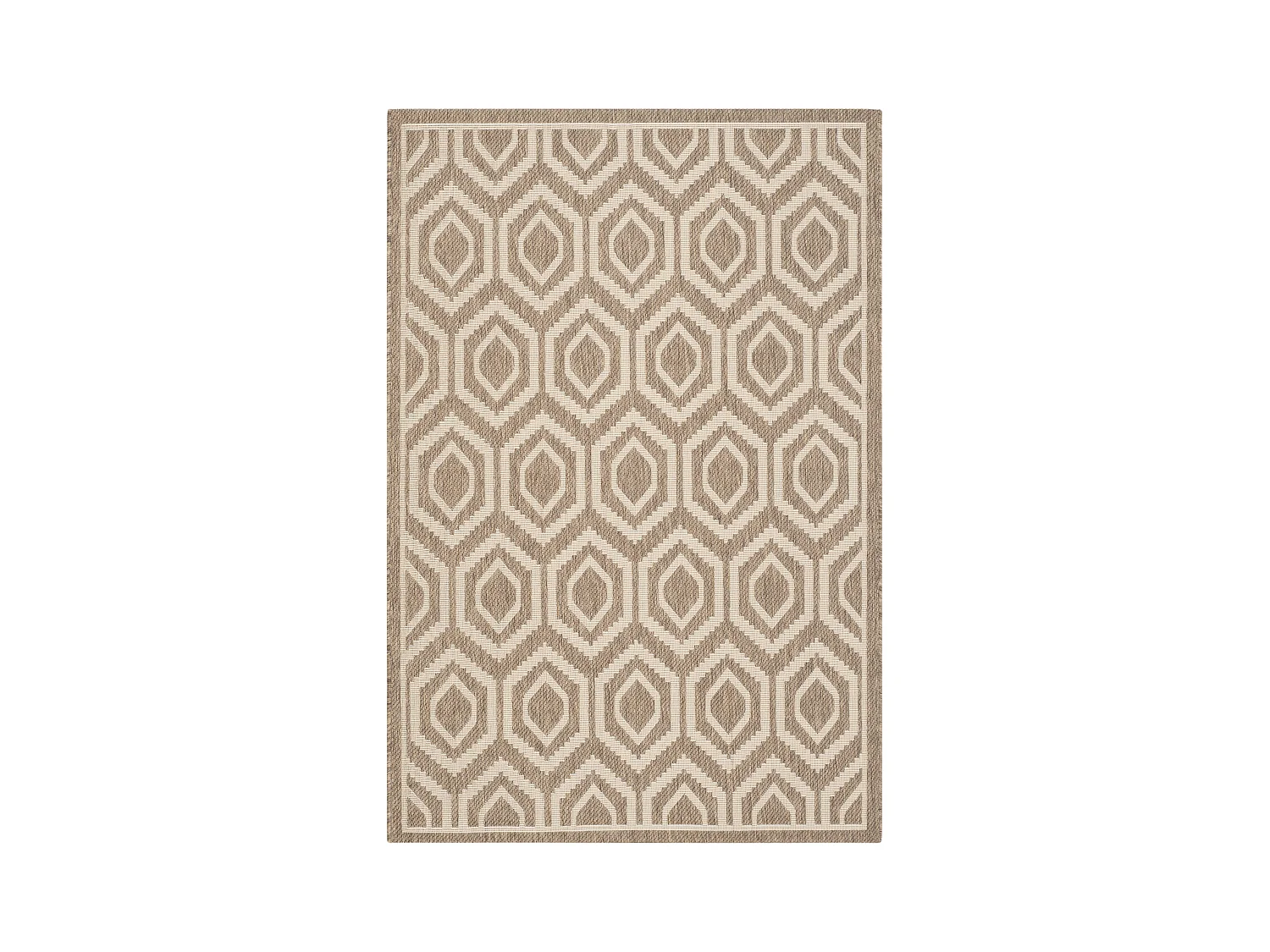 Tapis Marron/Neutre 122 X 170 cm - Zariah